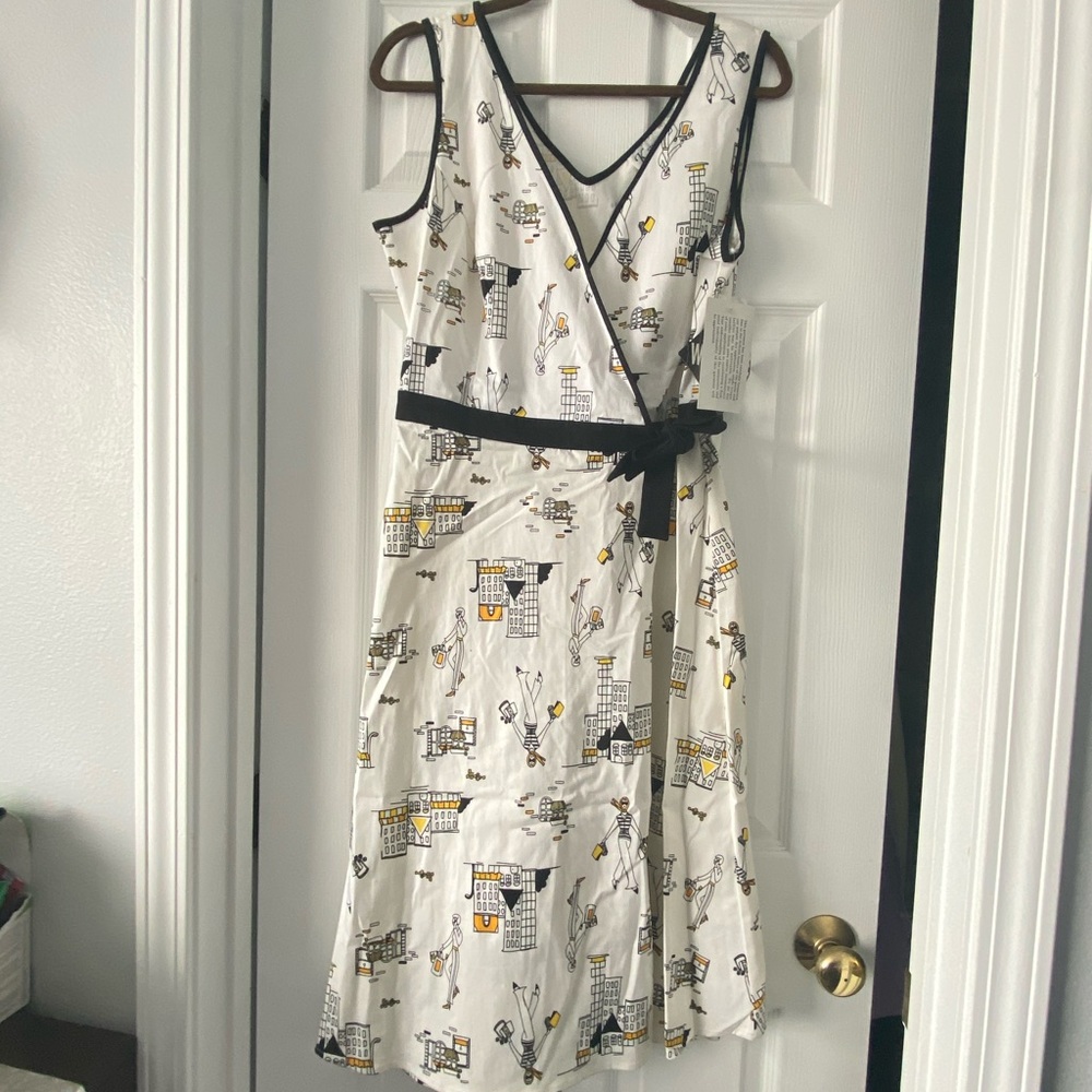 Super fun K Studio sleeveless wrap dress, size 10